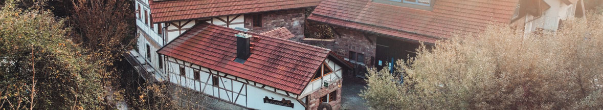 Die Mühlenschenke aus der Luft